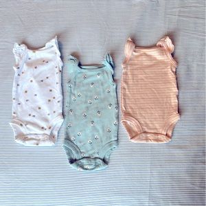 3 Piece Newborn Carter’s Child of Mine Onesie Set